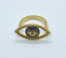Load image into Gallery viewer, Karak Tychon Evil Eye Ring M