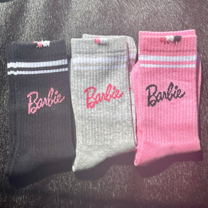 B. Beautiful Reworked Barbie Socks