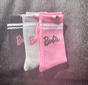 B. Beautiful Reworked Barbie Socks