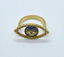 Load image into Gallery viewer, Karak Tychon Evil Eye Ring M
