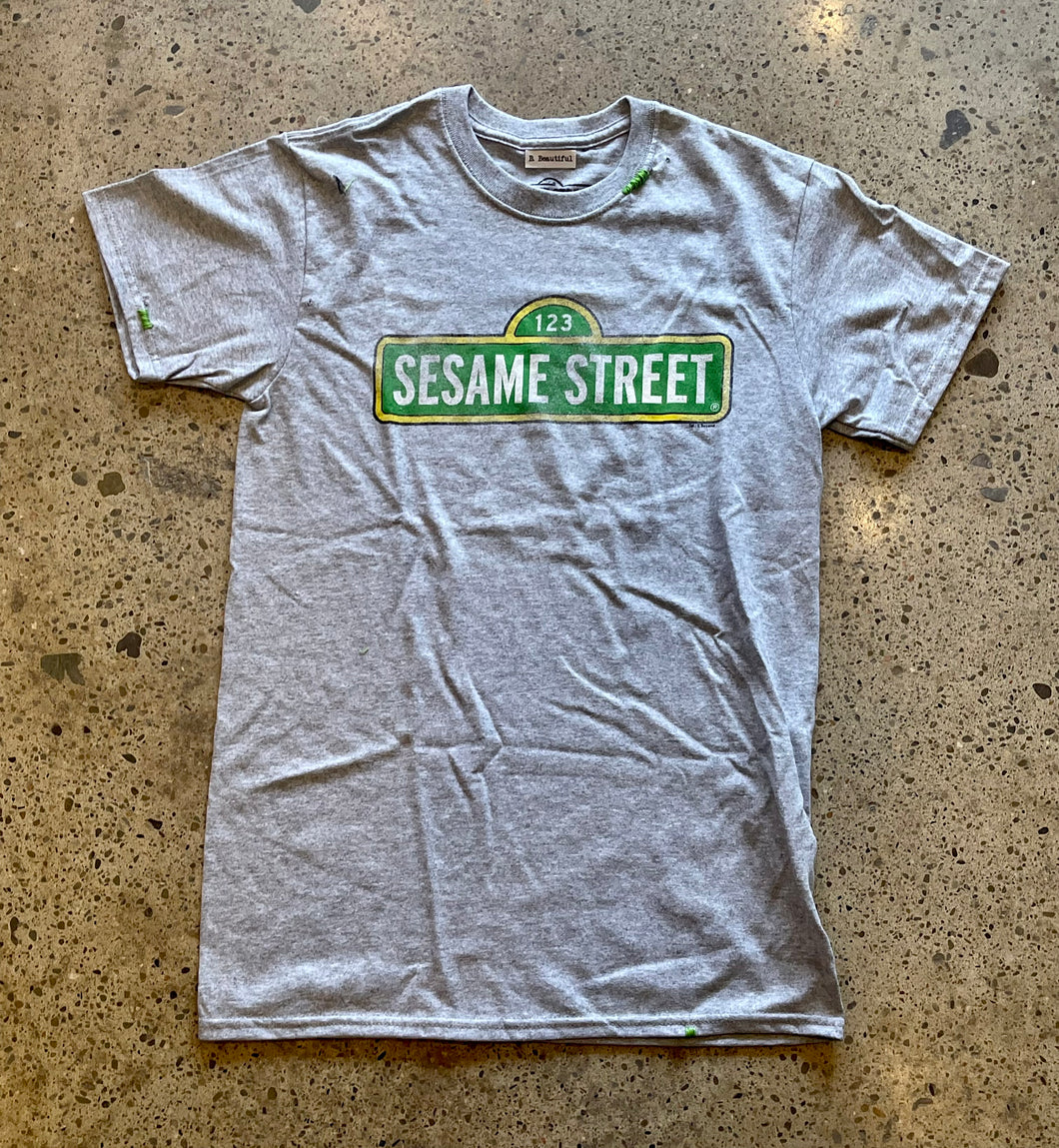 Reworked Vintage T Sesame Street