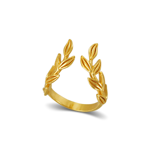 Karak Daphne Leaves Crown Ring